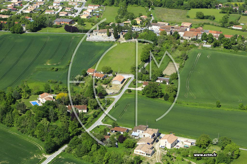 Photo arienne de Saint-Avit (Bassadaure)