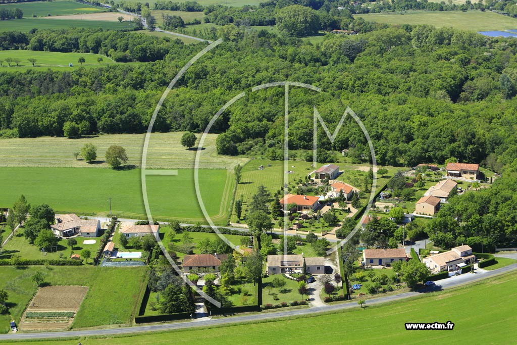 Photo arienne de Saint-Paul-Cap-de-Joux