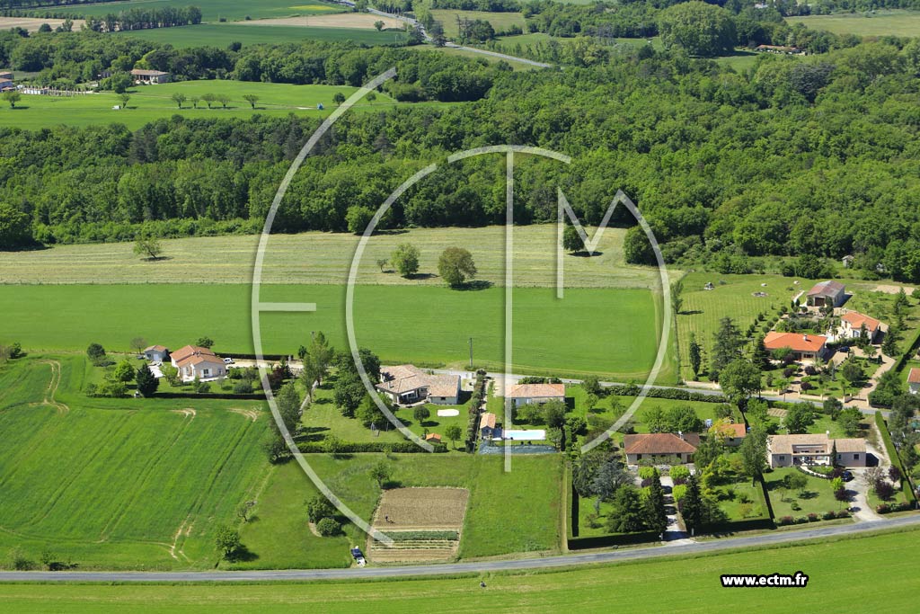 Photo arienne de Saint-Paul-Cap-de-Joux