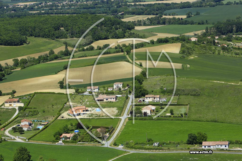 Photo arienne de Smalens (En Bataill)