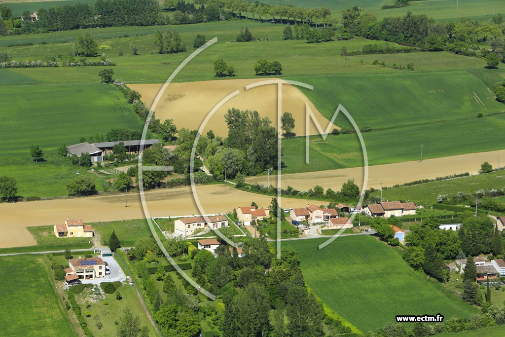 Photo arienne de Sorze (Las Combes)