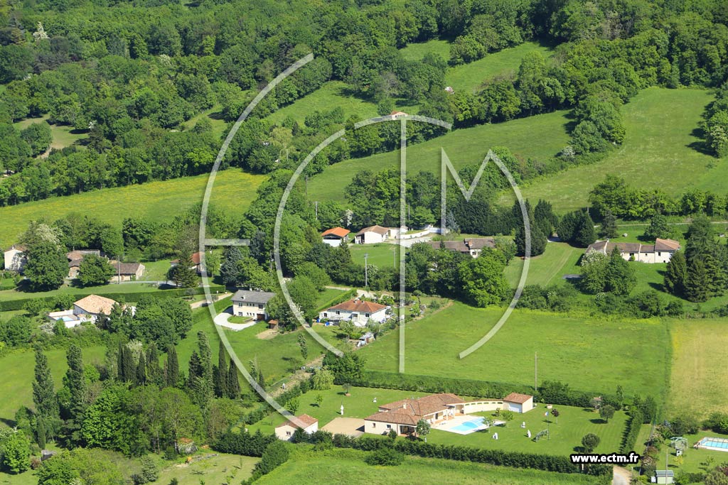 Photo arienne de Sorze (Le Pinier)