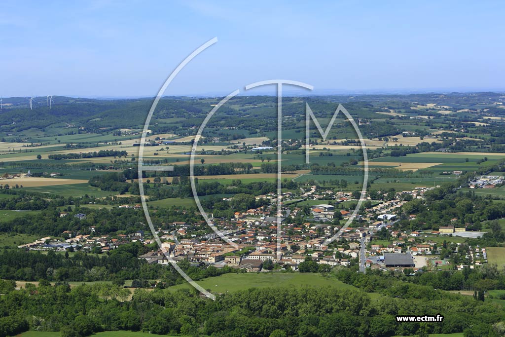 Photo arienne de Vielmur-sur-Agout