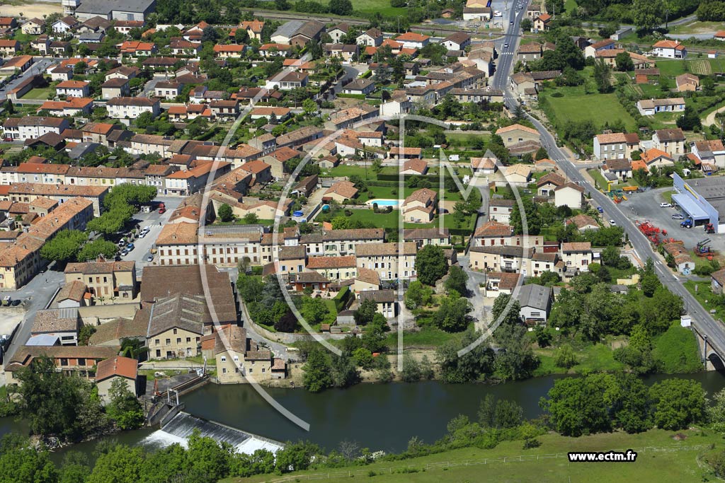 Photo arienne de Vielmur-sur-Agout