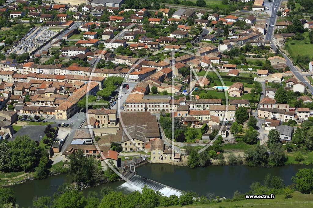 Photo arienne de Vielmur-sur-Agout