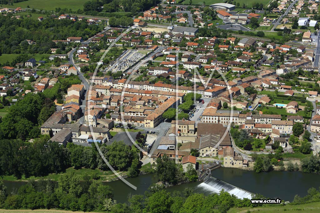 Photo arienne de Vielmur-sur-Agout