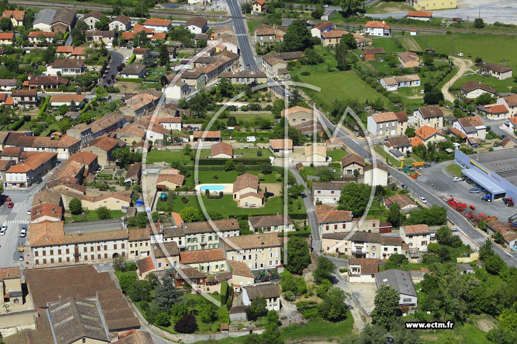 Photo arienne de Vielmur-sur-Agout