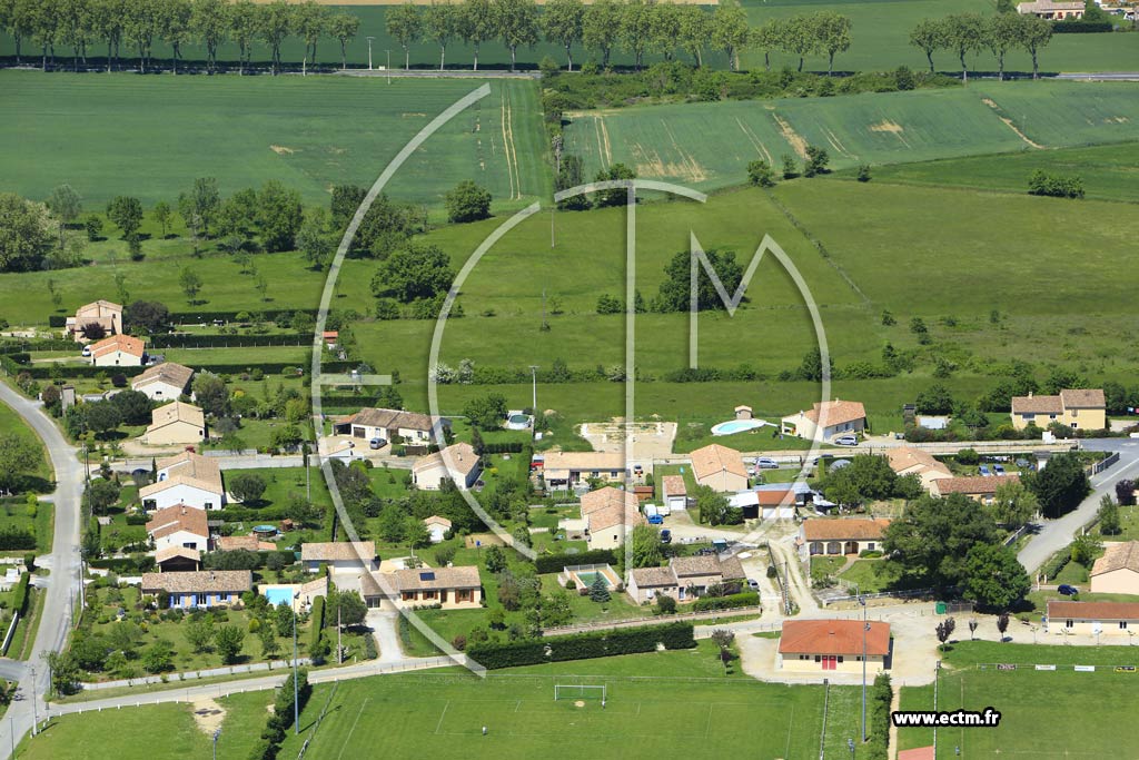 Photo arienne de Vielmur-sur-Agout