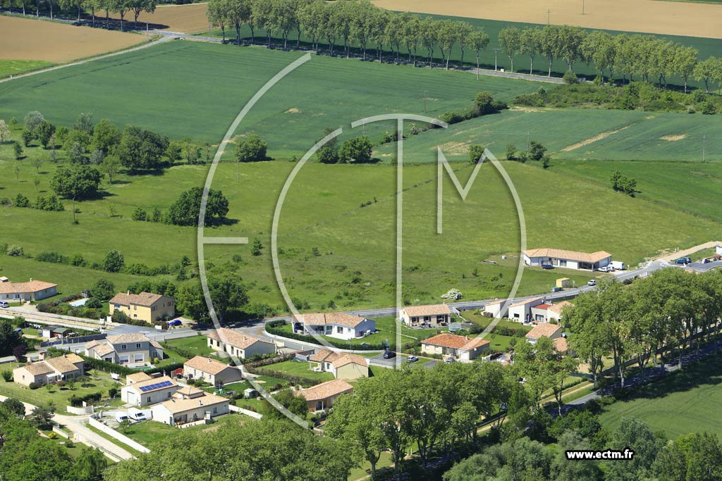 Photo arienne de Vielmur-sur-Agout