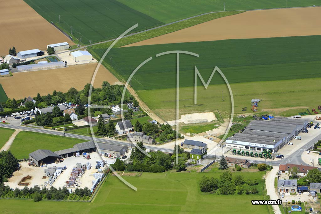 Photo arienne de pieds-en-Beauce (Peurreuse)