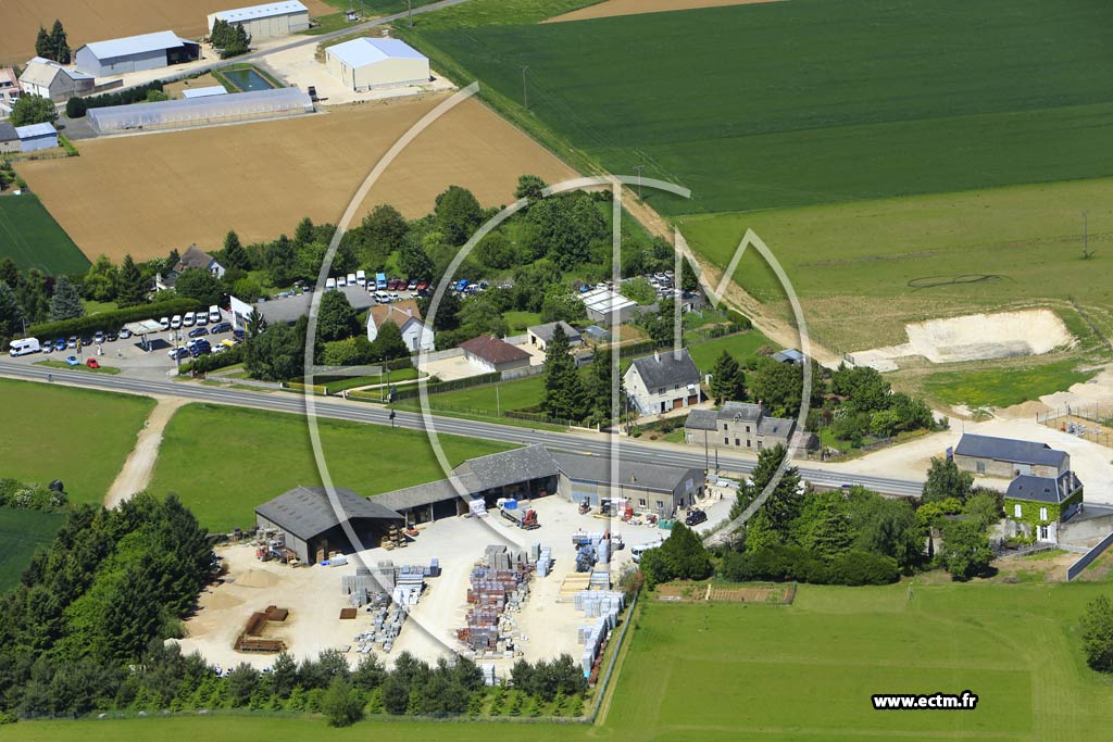Photo arienne de pieds-en-Beauce (Peurreuse)