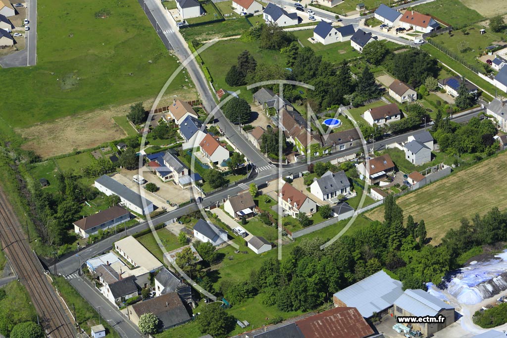 Photo arienne de La Chapelle-Saint-Mesmin (le Placeau)