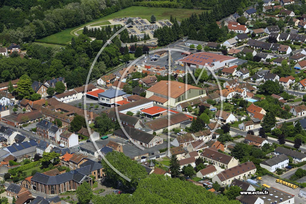 Photo arienne de La Fert-Saint-Aubin (les Marronniers)