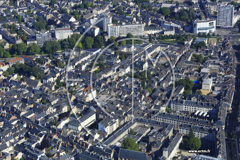Photo arienne de Orlans (Carmes-Rpublique)