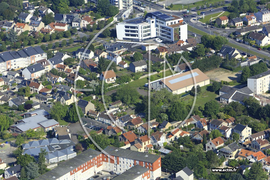 Photo arienne de Orlans (Faubourg Bourgogne)