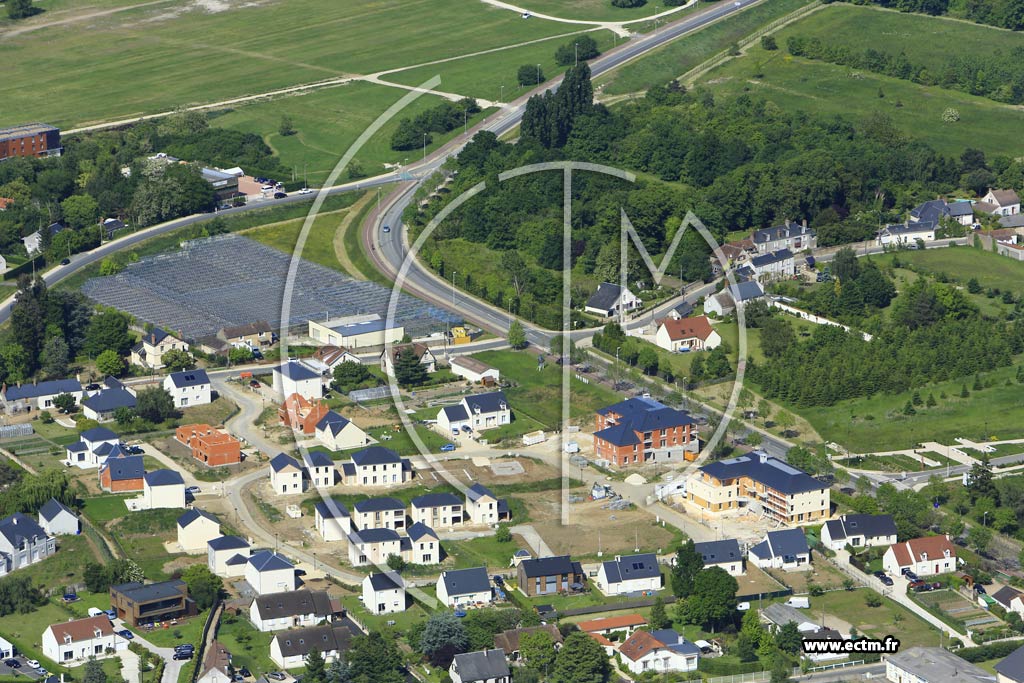 Photo arienne de Saint-Jean-le-Blanc (le Pont de Bois)