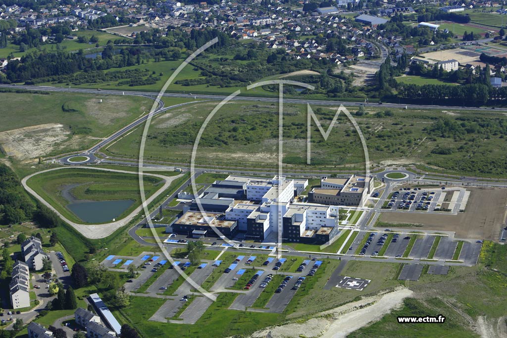 Photo arienne de Saran (les Valles - Centre Hospitalier)