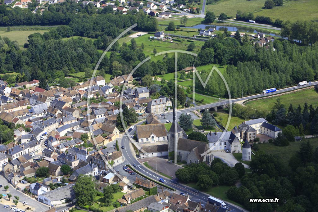 Photo arienne de Argent-sur-Sauldre