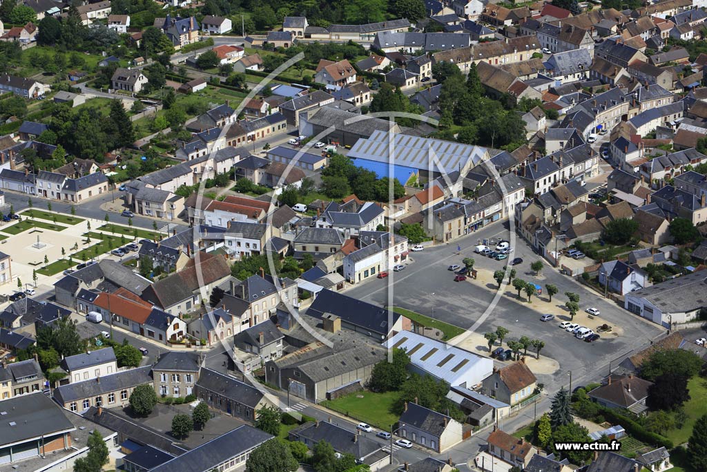Photo arienne de Argent-sur-Sauldre