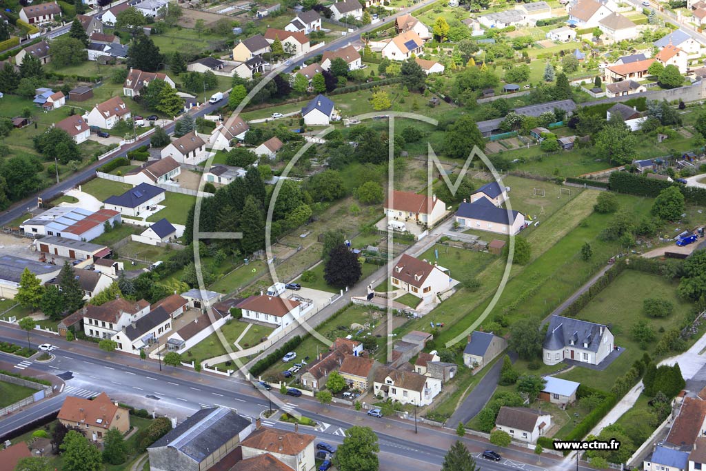 Photo arienne de Briare (Quartier de la Plaine)