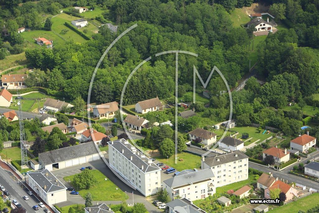 Photo arienne de Gien (Chemin de l'nesse)