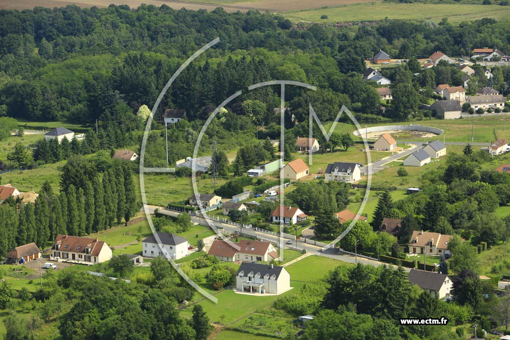 Photo arienne de Gien (Gien le Vieux)