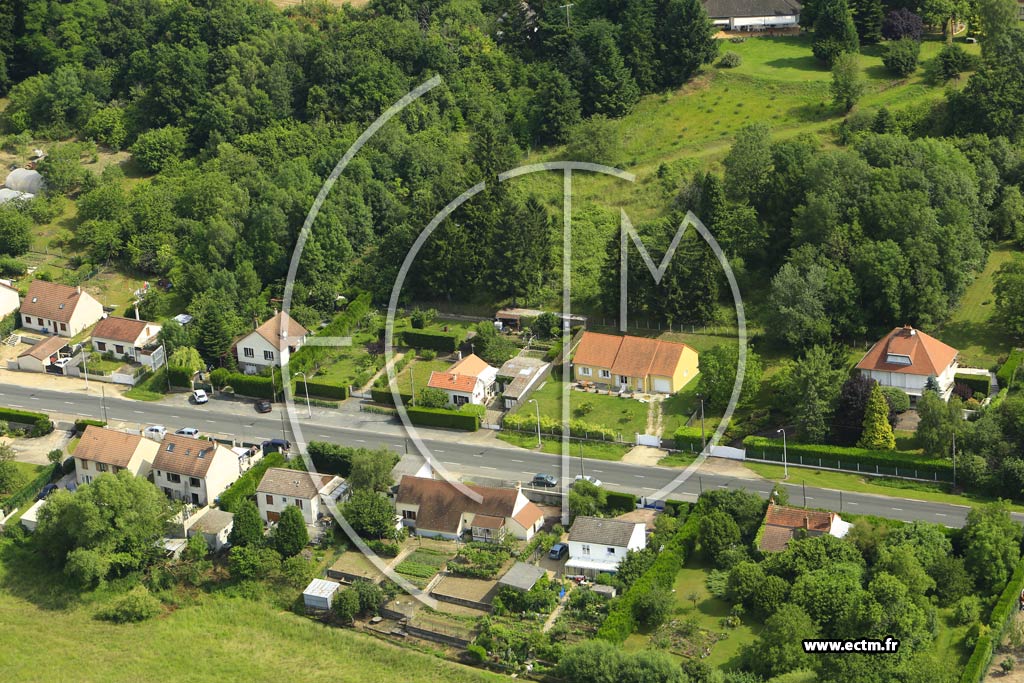 Photo arienne de Gien (Gien le Vieux)