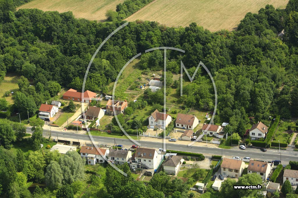 Photo arienne de Gien (Gien le Vieux)