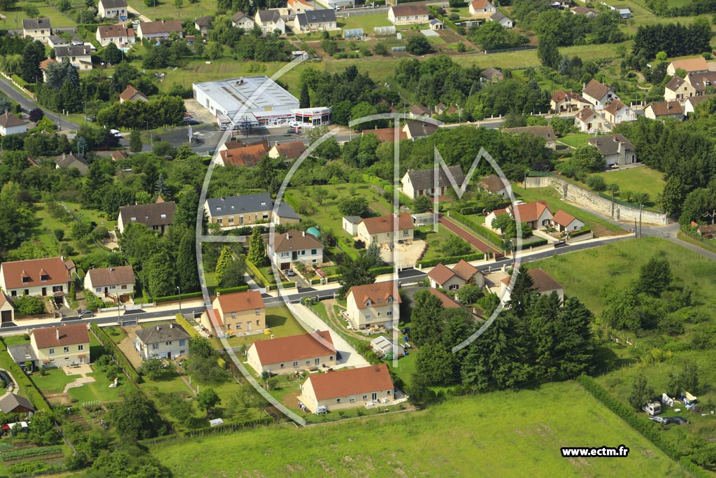 Photo arienne de Gien (Gien le Vieux)
