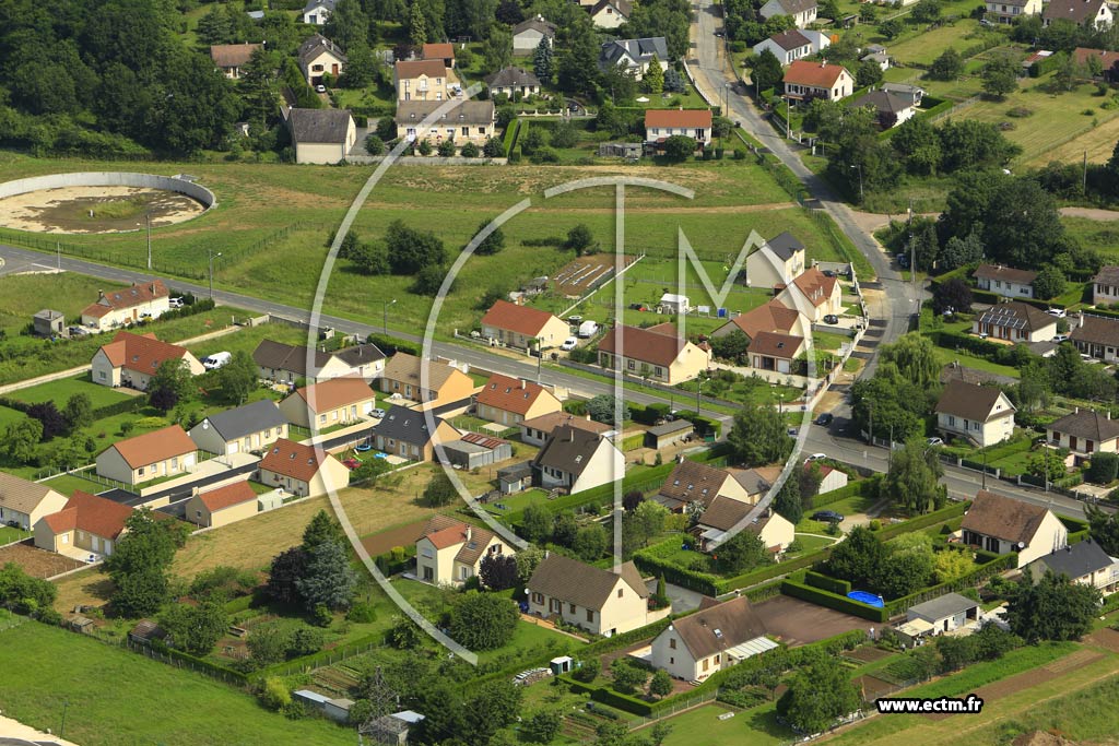 Photo arienne de Gien (Gien le Vieux)