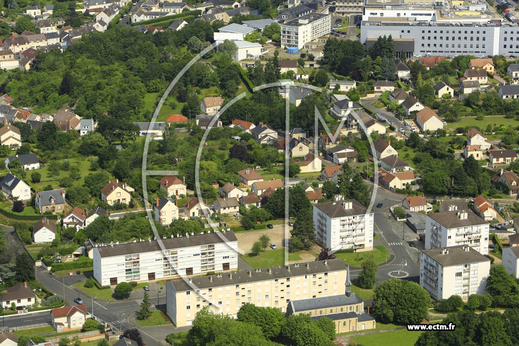 Photo arienne de Gien (les Bois de Gien)