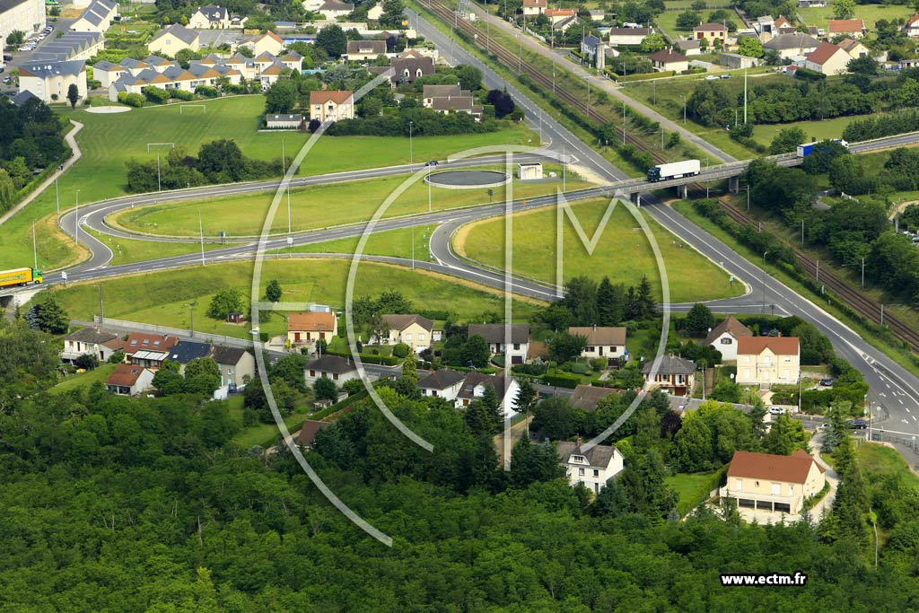 Photo arienne de Gien (les Maisons Neuves)