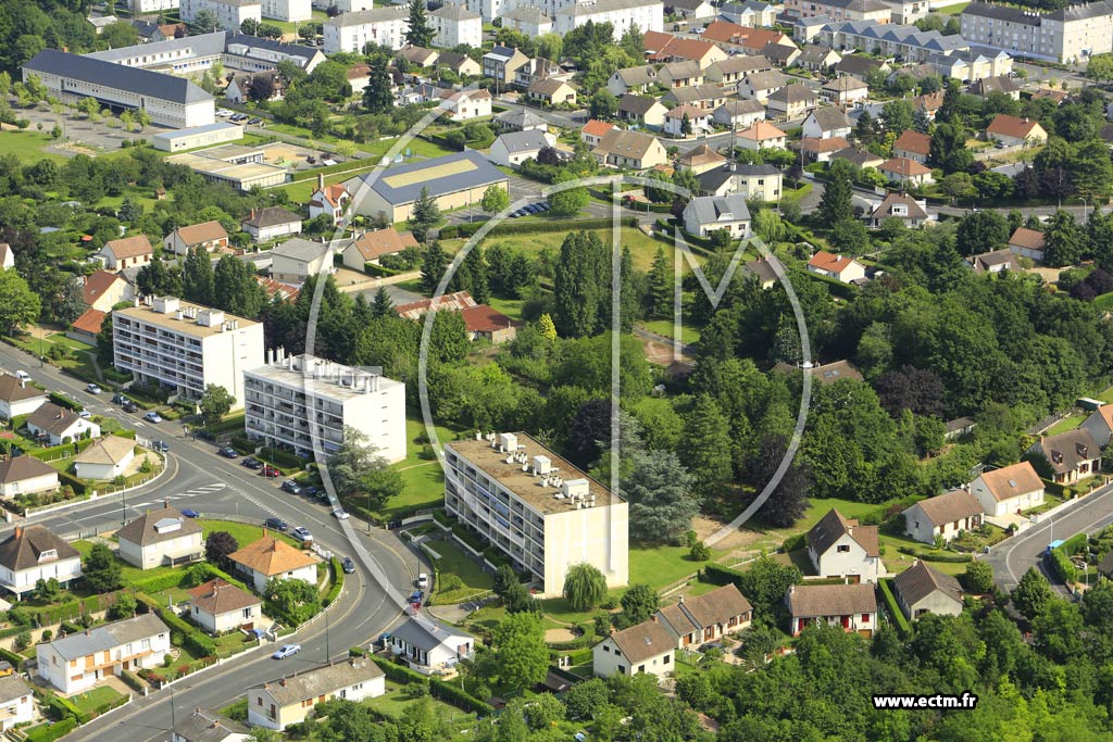 Photo arienne de Gien (Ruines)