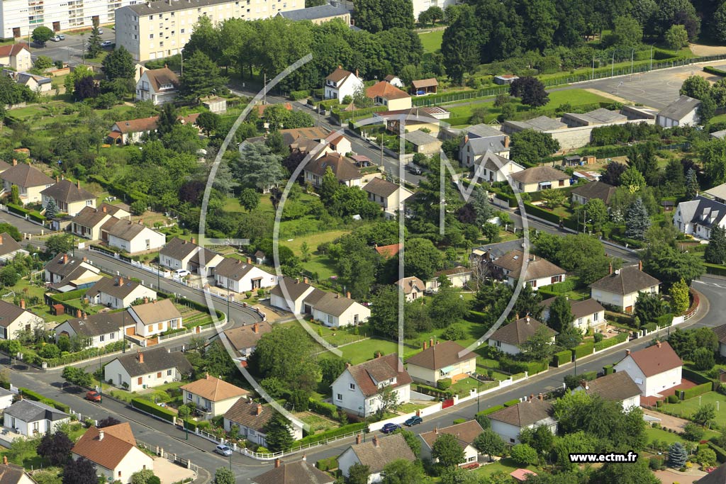 Photo arienne de Gien (Ruines)