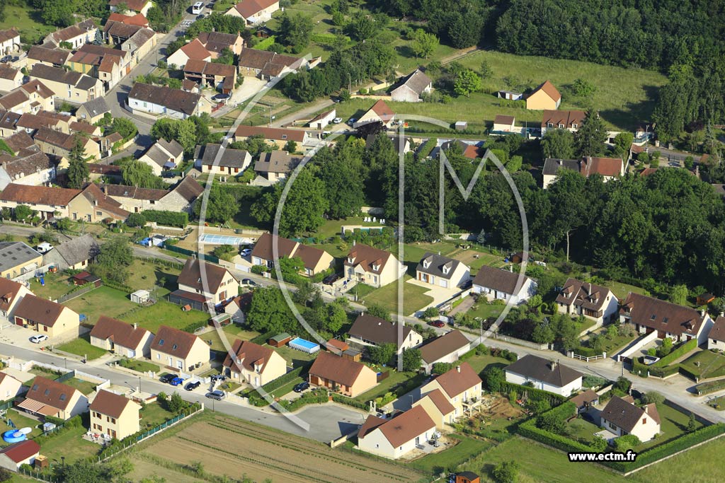 Photo arienne de Appoigny (les Bries)