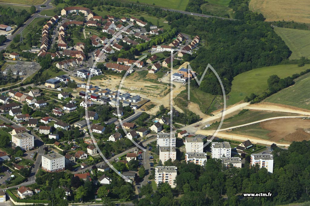 Photo arienne de Auxerre (la Chvre)