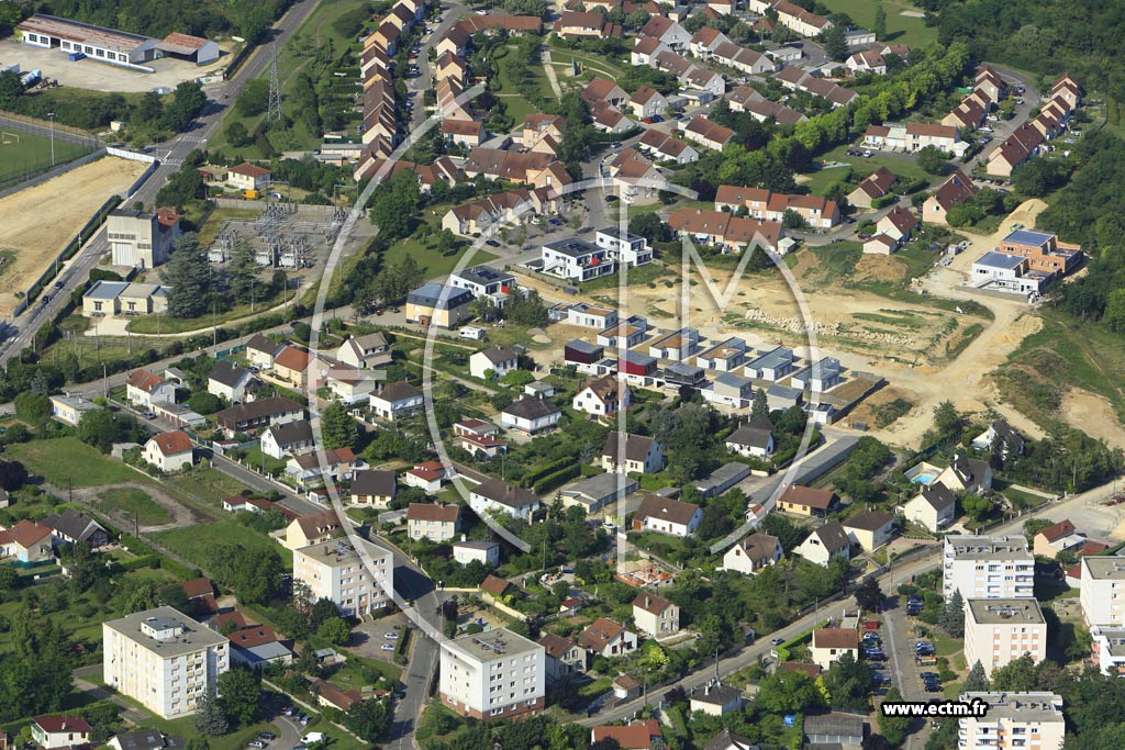 Photo arienne de Auxerre (la Chvre)