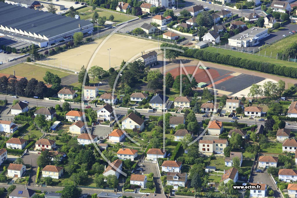 Photo arienne de Auxerre (les Moreaux)