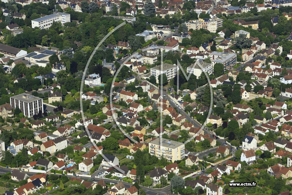 Photo arienne de Auxerre (les Moreaux)
