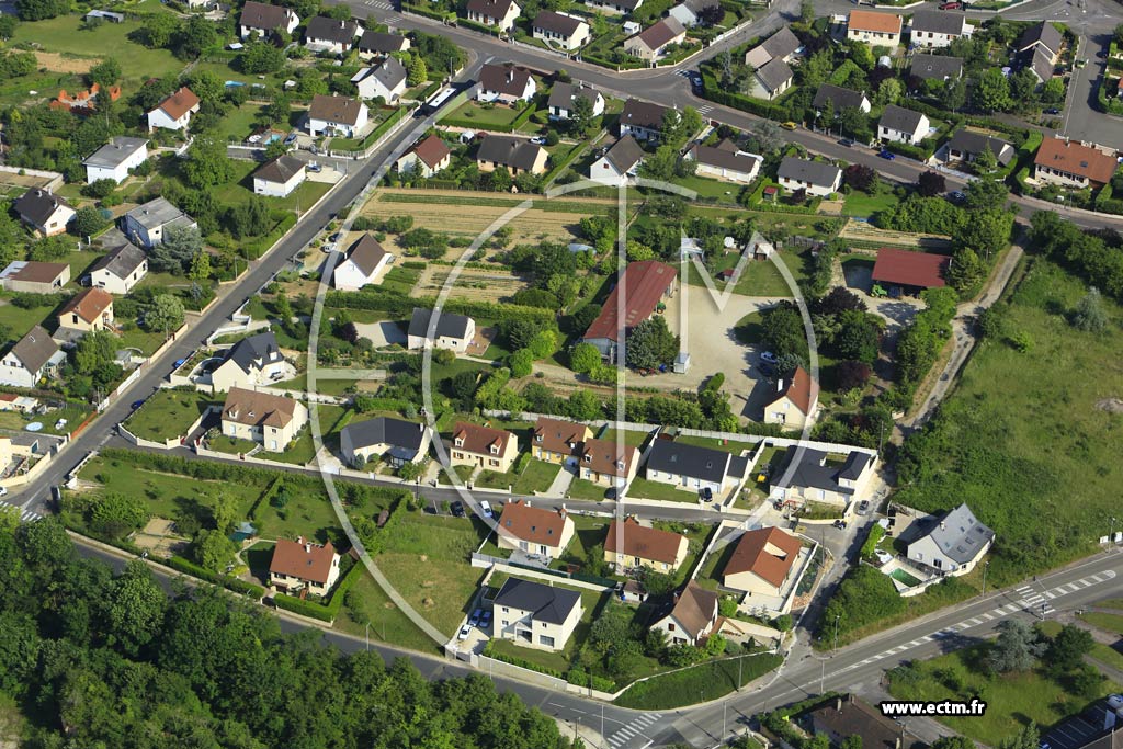 Photo arienne de Auxerre (les Pidalloues)