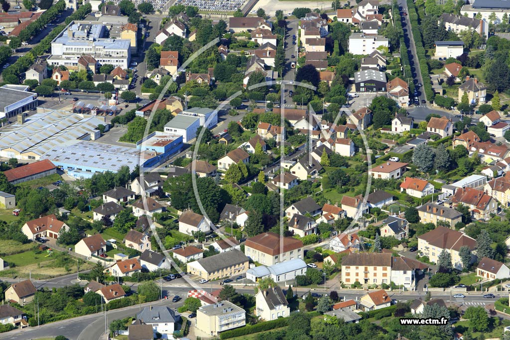 Photo arienne de Auxerre (les Rozoirs)