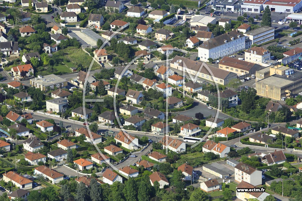 Photo arienne de Auxerre (les Rozoirs)