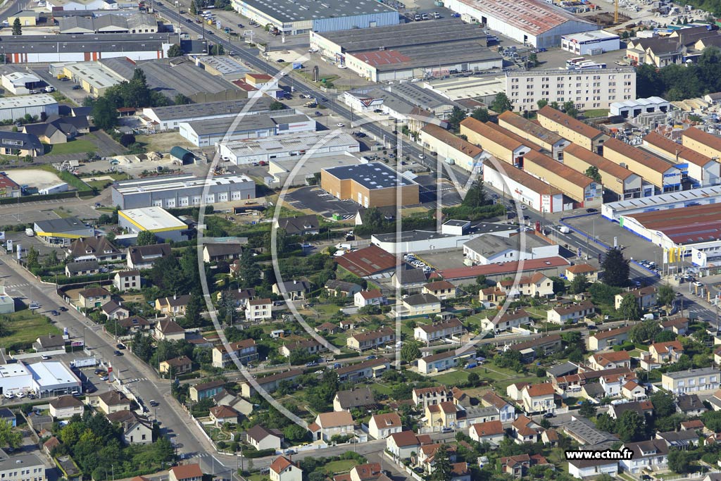 Photo arienne de Auxerre (Saint-Gervais)