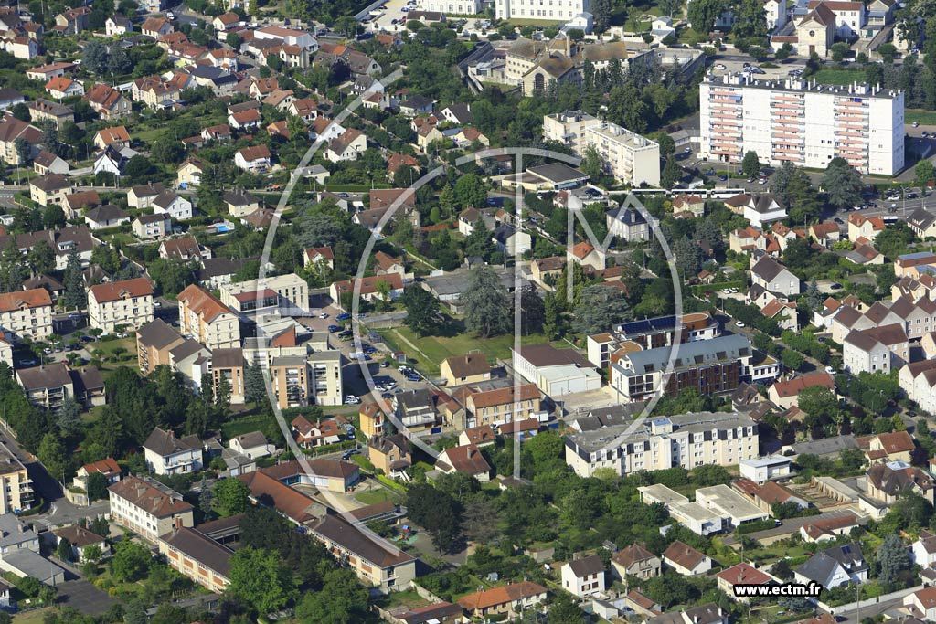 Photo arienne de Auxerre (Vauban - Denfert-Rochereau)
