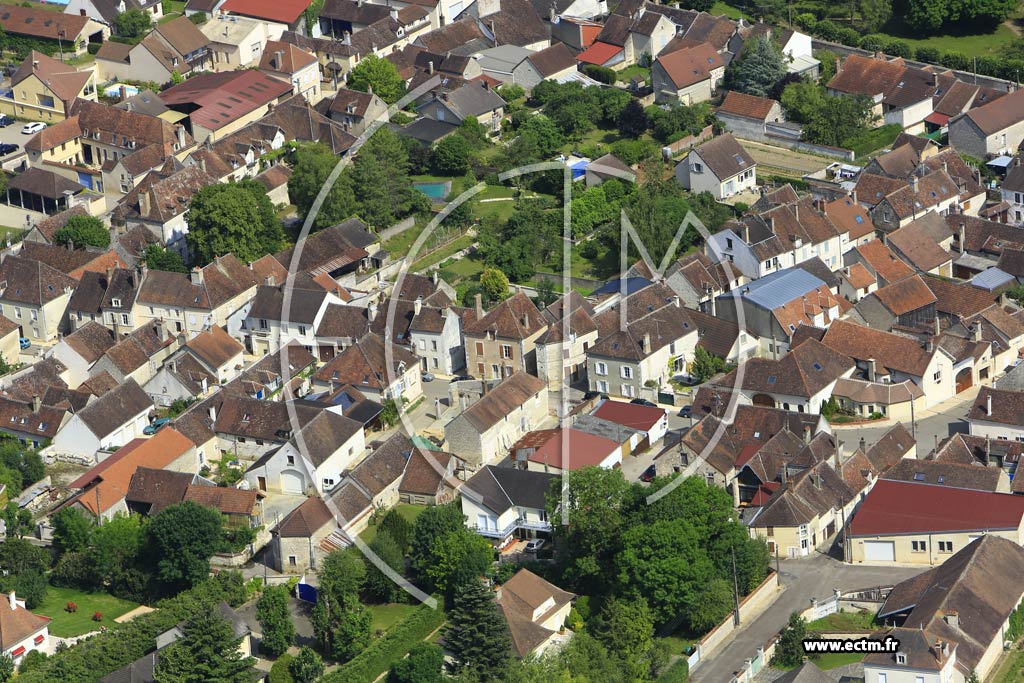 Photo arienne de Chablis (Faubourg Saint-Pierre)