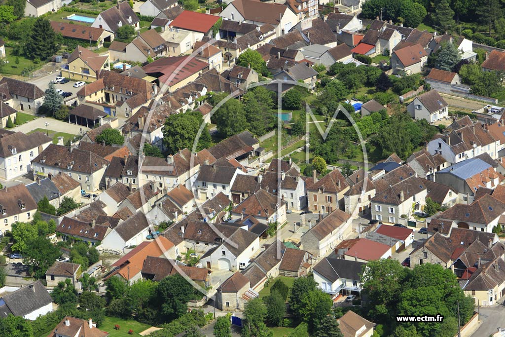 Photo arienne de Chablis (Faubourg Saint-Pierre)