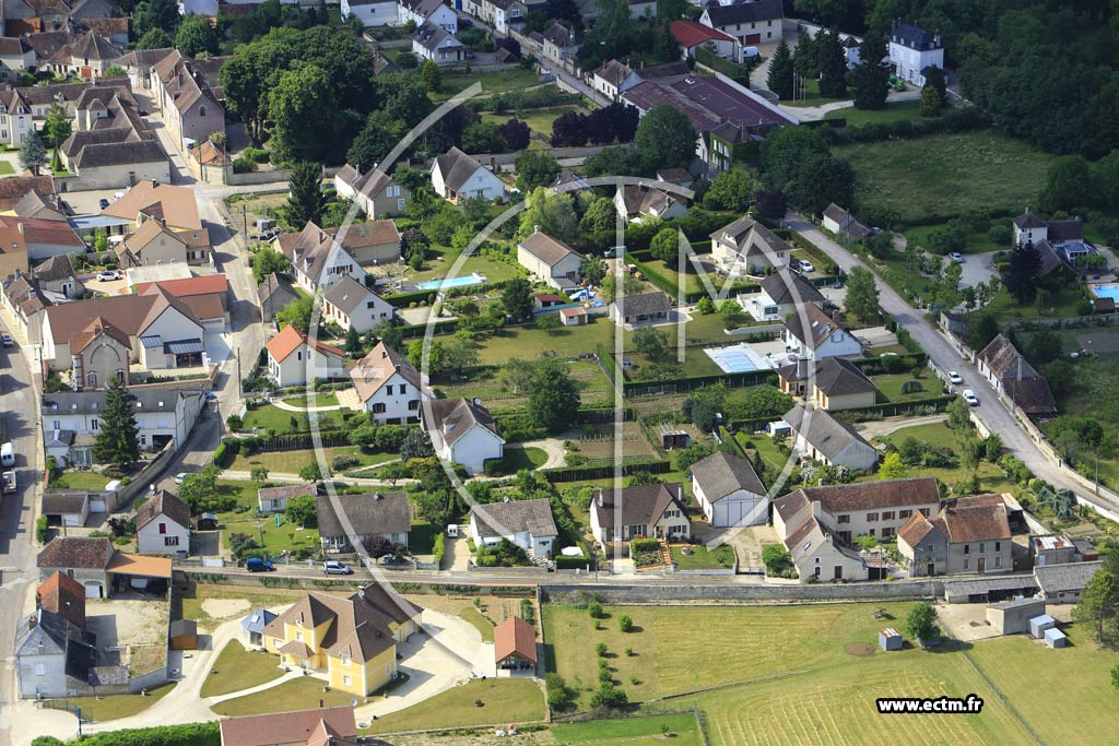 Photo arienne de Chablis (Faubourg Saint-Pierre)