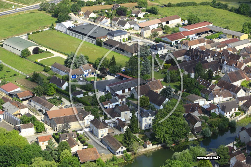 Photo arienne de Chablis (La Maladire)