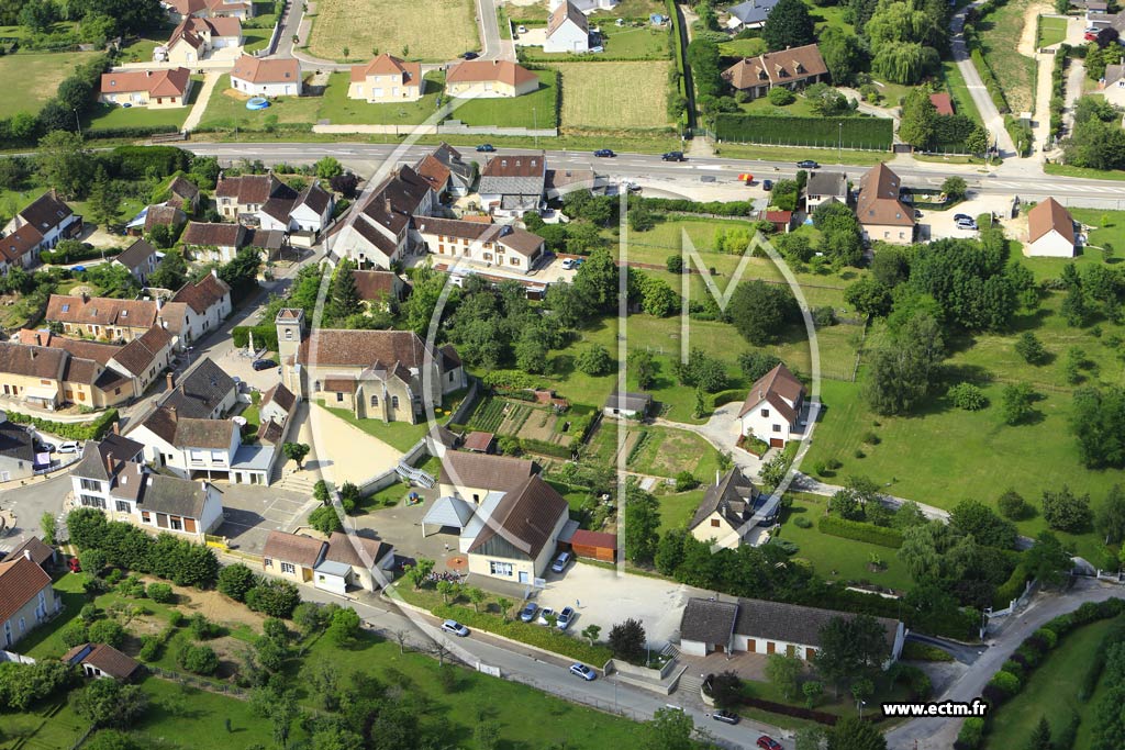 Photo arienne de Villefargeau