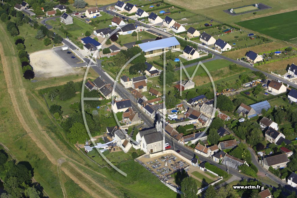 Photo arienne de Berthenay